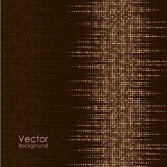 Abstract background with brown and yellow dots