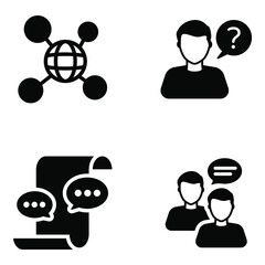 
Communication Technology Flat Icons Pack 

