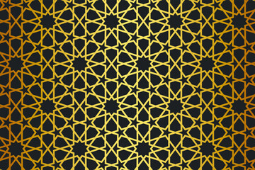Seamless vector golden repeat geometric pattern. Golden geometrical 10 eps background for fabric, cover, textile, design, banner.