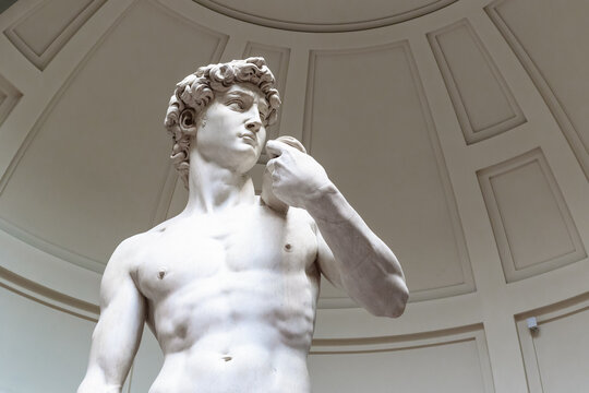 Statue of David by Michelangelo in Florence, Italy 