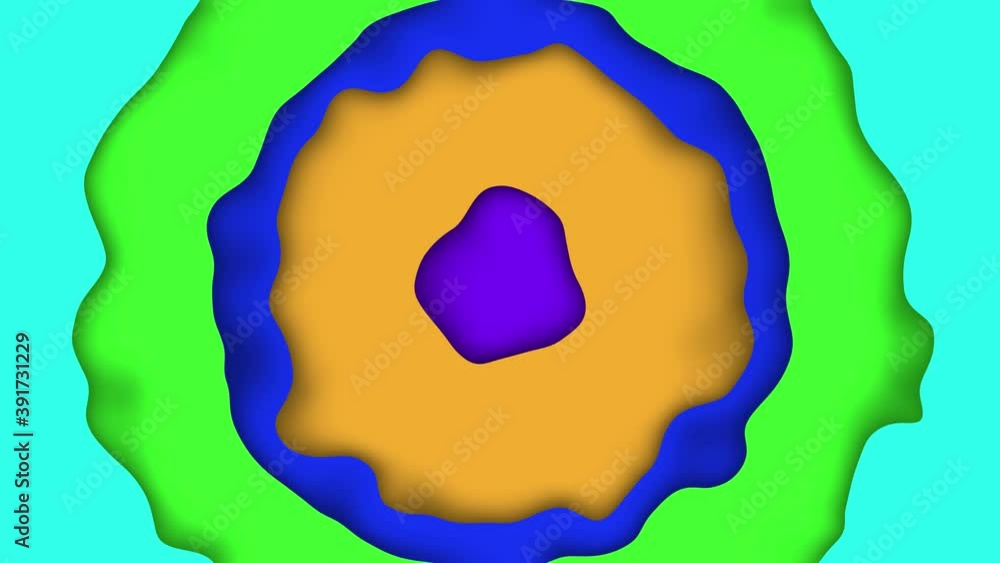 Poster dynamic colorfull wavy shapes at the bottom with different sizes, with shadows, for your creative vi
