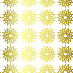 Seamless vector golden repeat geometric pattern. Golden geometrical 10 eps background for fabric, cover, textile, design, banner.