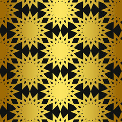 Seamless vector golden repeat geometric pattern. Golden geometrical 10 eps background for fabric, cover, textile, design, banner.
