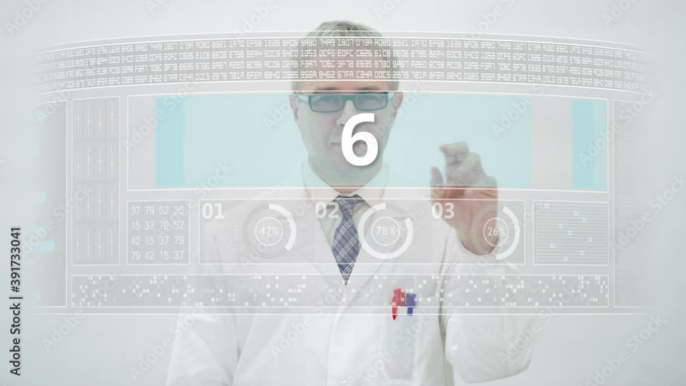 Poster engineer counts down to 5 on a modern computer screen