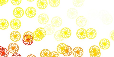 Light Red, Yellow vector layout with circle shapes.