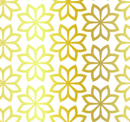 Seamless vector golden repeat geometric pattern. Golden geometrical 10 eps background for fabric, cover, textile, design, banner.