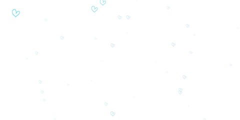 Light Purple vector background with hearts.