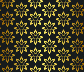 Seamless vector golden repeat geometric pattern. Golden geometrical 10 eps background for fabric, cover, textile, design, banner.