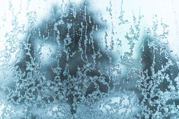 water drops and ice background