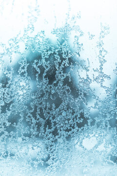 water drops and ice background