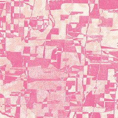 Collage of torn street posters. Abstract halftone background. vector illustration