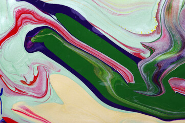 Abstract paint background. Color mix and fluid art texture.