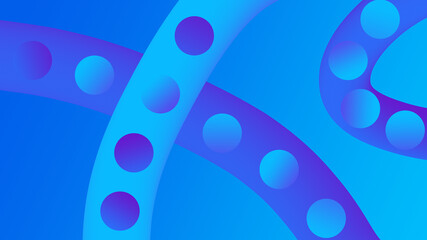 3D strips. Dynamic 3D composition. Fashionable geometric background. 3D illustration of liquid form.