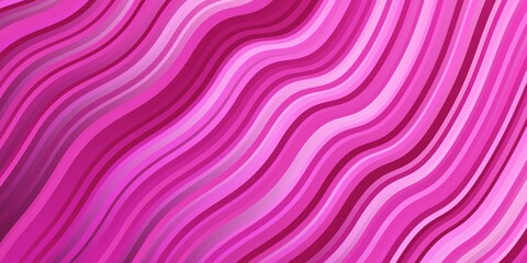 Light Pink vector background with bent lines.