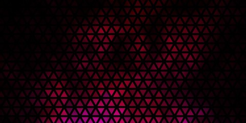 Dark Pink vector texture with triangular style.