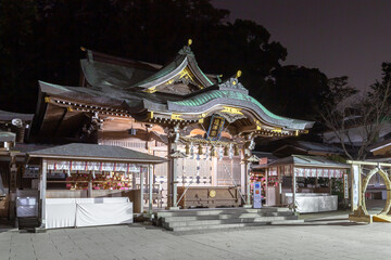 Fototapeta premium 夜の江島神社