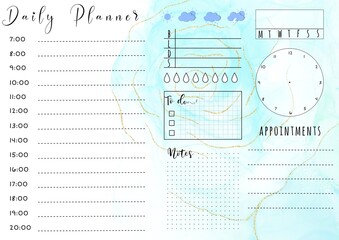 Digital planner - Daily Planner for printable and digital planners 