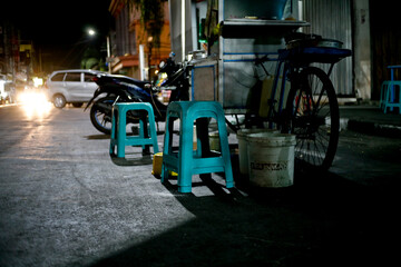 hawker street food at night