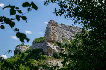 cliff in the rocky mountains