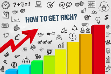 How to get rich? - obrazy, fototapety, plakaty