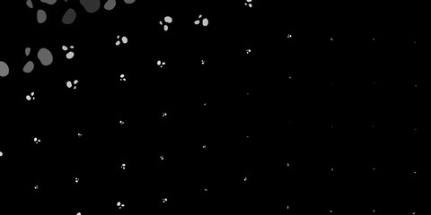 Dark gray vector texture with memphis shapes.