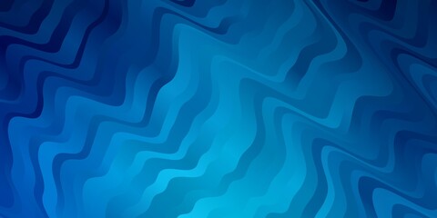 Light BLUE vector background with curves.
