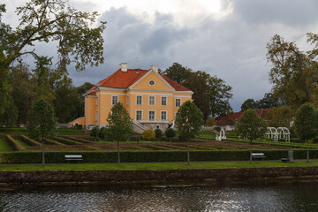 Big magnificent medieval manor in Estonia in Palmse
