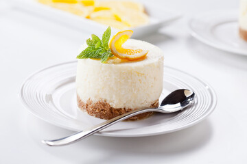 Homemade Cheesecake With Orange