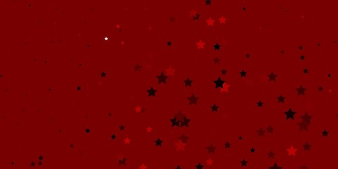 Obraz na płótnie Canvas Dark Red vector template with neon stars.