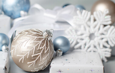 Christmas decorations and presents