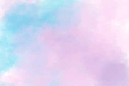 Abstract pink blue art watercolor background