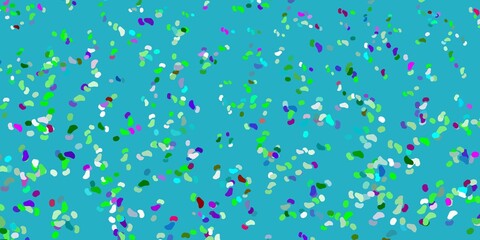 Light multicolor vector template with abstract forms.