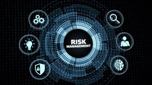 Risk Management and Assessment for Business Investment Concept. Business, Technology, Internet and network concept.