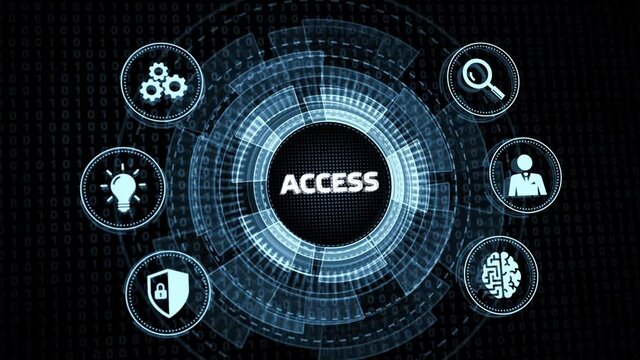Business, Technology, Internet and network concept. Virtual button labeled: Access