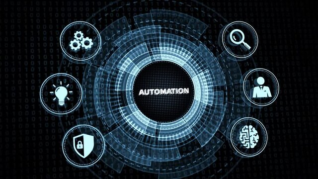 Business, Technology, Internet and network concept. Automation Software Technology Process System.