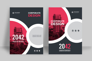 City Background Business Book Cover Design Template