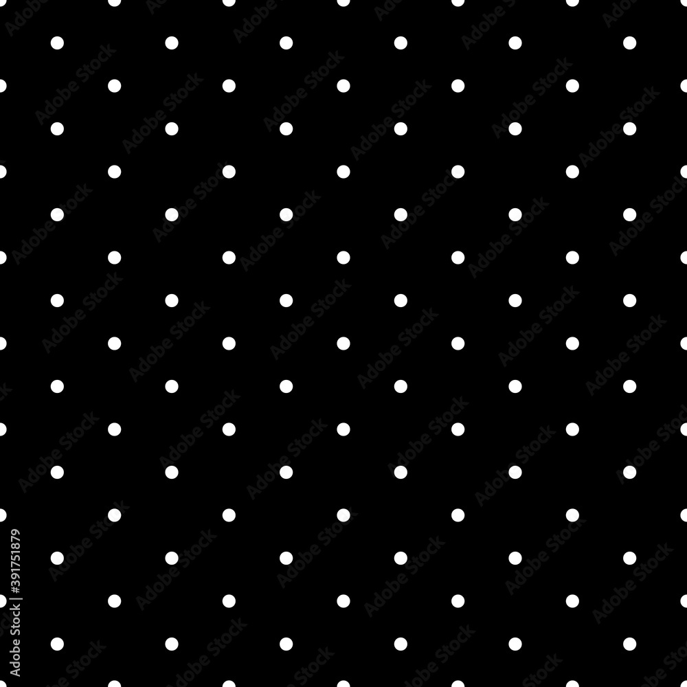 Poster black and white dot seamless pattern. point texture. polka dots background. simple small geometric p