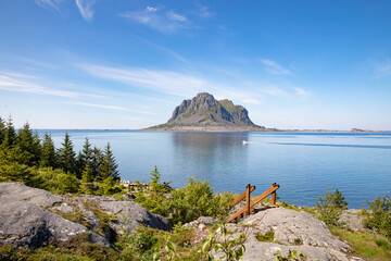 Hike to the Ravnfloget via the Vega stairs in Nordland county on a very nice summer day,Helgeland,Nordland ,Norway,scandinavia,Europe	