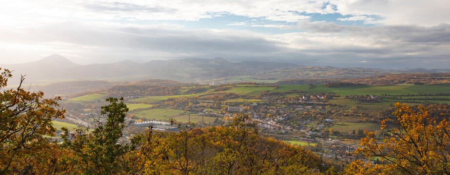 Autumn mountain panorama