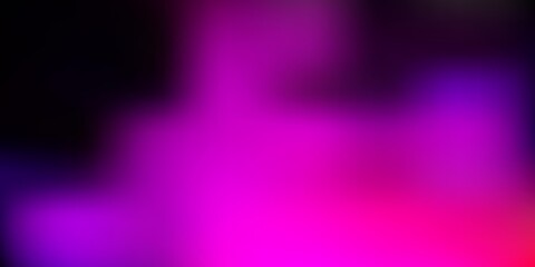 Dark pink, blue vector blurred template.