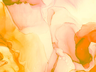 Multilayer Template.  Watercolor Xanthous Splash.