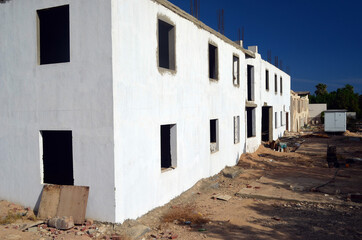 Abandoned houses in Sharm El Sheikh, Egypt