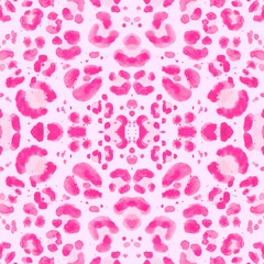 Pink Leopard Pattern. Girly Cheetah Art Artwork. 