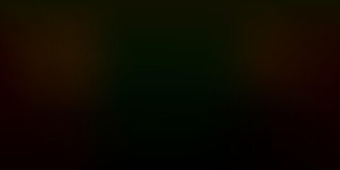 Dark Green, Red vector blur template.