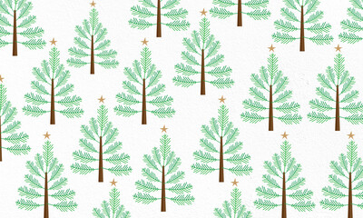 seamless background with christmass trees