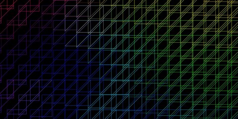 Dark Multicolor vector backdrop with lines.