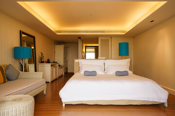interior of double bedroom with fully furnished
