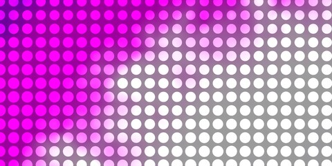 Light Pink vector layout with circles.