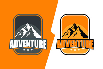 Adventure logo concept. mountain logo. hills logo