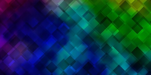 Light Multicolor vector texture in rectangular style.